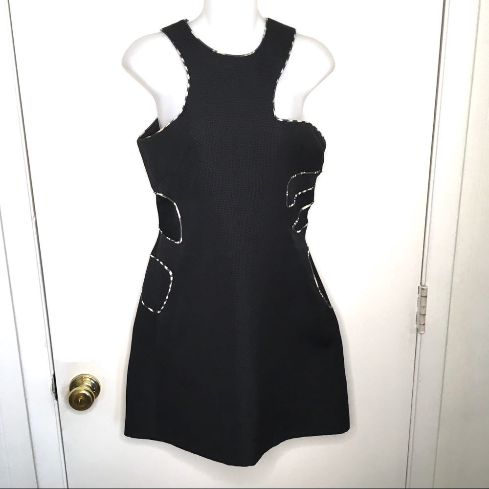 Preen Thornton Bregazzi asymmetrical LBD dress